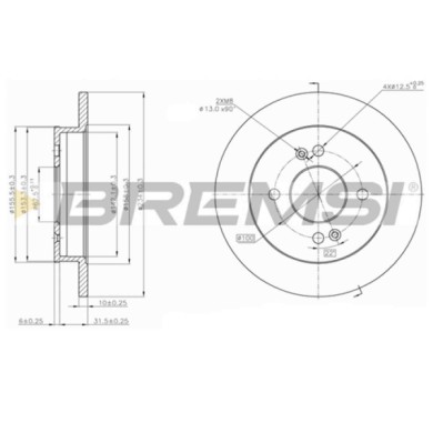 CD7793S.JPG Coppia Dischi Freno Posteriore 92147200 Kia Picanto Hyundai I10 Opel Insignia A Tre Volumi Nero