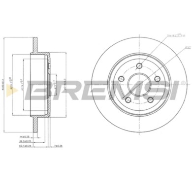 CD7813S.JPG Coppia Dischi Freno Posteriore 92177400 Jeep Commander Grand Cherokee Iii Pieno
