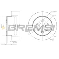CD7815S.JPG Coppia Dischi Freno Posteriore 92179803 Lexus Is Ii Pieno