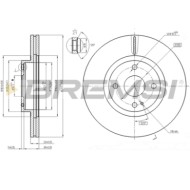 CD7839V.JPG Coppia Dischi Freno Anteriore 92175900 Mazda Mx-5 Ii Nero