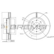 CD7845V.JPG Coppia Dischi Freno Anteriore 92110500 Mitsubishi Galant Viii (ea) Ventilato