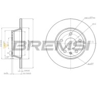 CD7848S.JPG Coppia Dischi Freno Posteriore 92159403 Audi Tt Tt Roadster Pieno