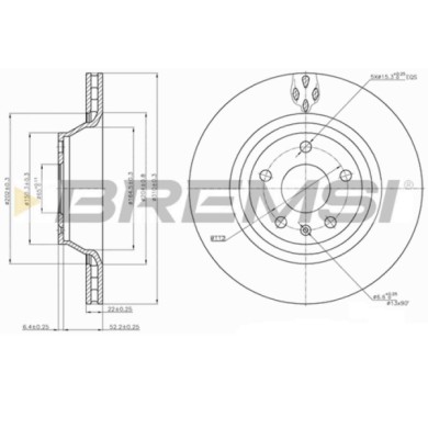 CD7849V.JPG Coppia Dischi Freno Posteriore 92160600 Audi Tt Tt Roadster Ventilato