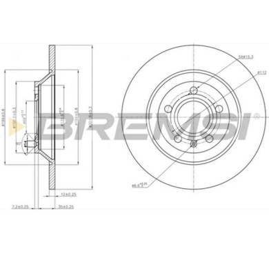 CD7850S.JPG Coppia Dischi Freno Posteriore 92159503 Audi A6 Allroad Pieno