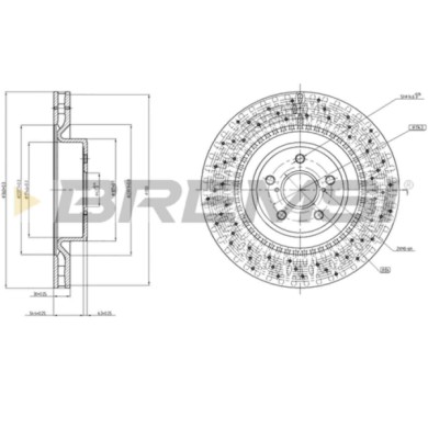 CD7862V.JPG Coppia Dischi Freno Anteriore 92199703 Lexus Is Ii Ventilato