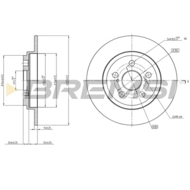 CD7866S.JPG Coppia Dischi Freno Posteriore 92199800 Toyota Urban Cruiser Pieno