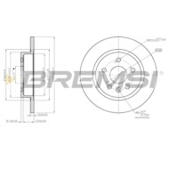 CD7872S.JPG Coppia Dischi Freno Posteriore 92205500 Opel Astra J Sports Tourer (p10)