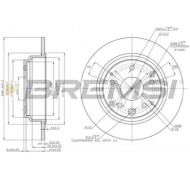 CD7894S.JPG Coppia Dischi Freno Posteriore 92165803 Honda Accord Vii Tourer Nero