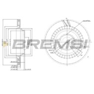 CD7906V.JPG Coppia Dischi Freno Posteriore 92109000 Mercedes-benz Classe S Coupé Classe S Ventilato