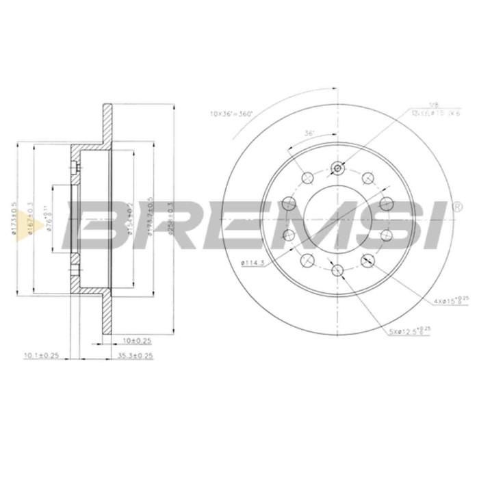 CD7955S.JPG Coppia Dischi Freno Posteriore 92166700 Hyundai Coupé Tiburon Coupé Pieno