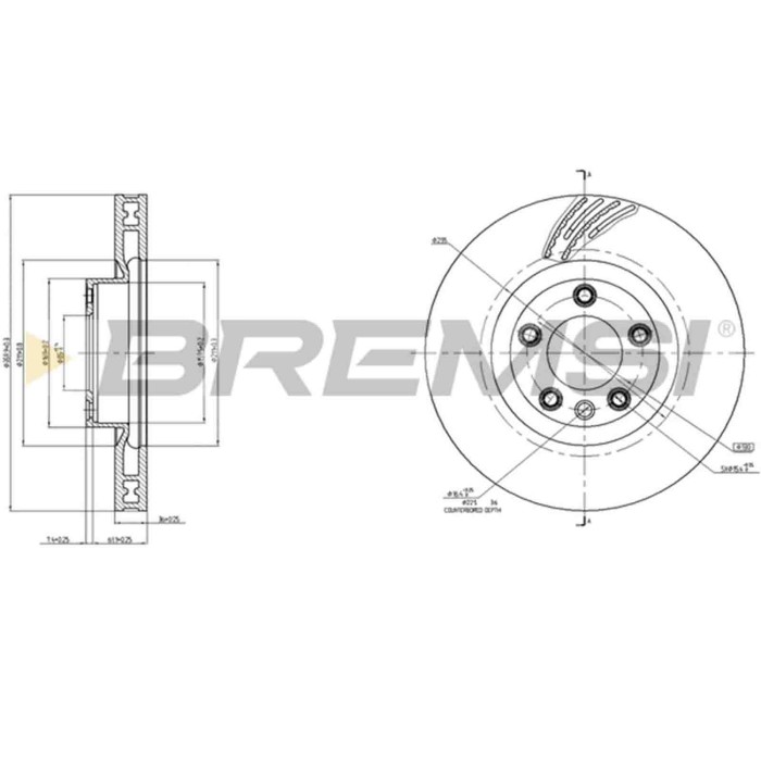 CD8019VLS.JPG Coppia Dischi Freno Anteriore 92219505 Porsche Cayenne Volkswagen Touareg