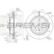 CD8034V.JPG Coppia Dischi Freno Posteriore 92196605 Bmw Z4 Roadster Ventilato