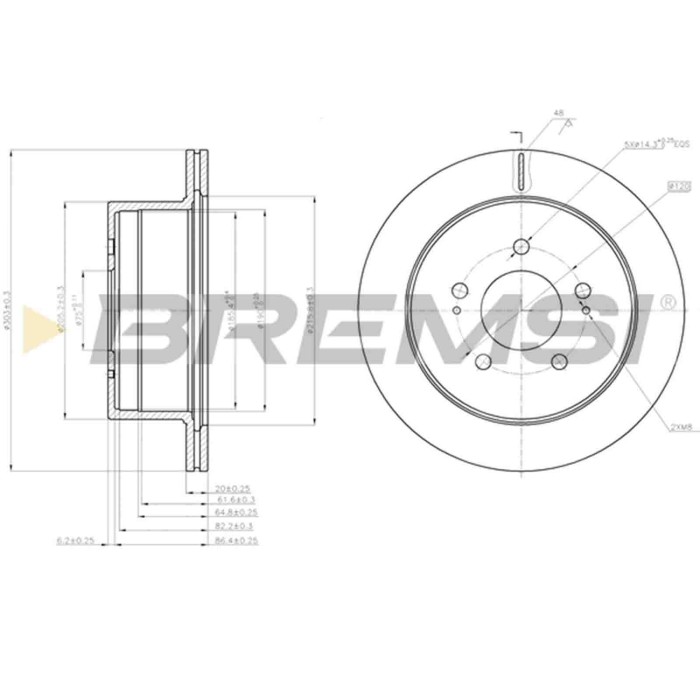 CD8170V.JPG Coppia Dischi Freno Posteriore Hyundai H-1/starex Autobus H-1 Furgonato H-1 Pianale Piatto/telaio Ventilato