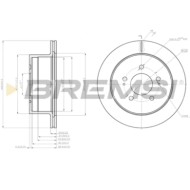 CD8170V.JPG Coppia Dischi Freno Posteriore Hyundai H-1/starex Autobus H-1 Furgonato H-1 Pianale Piatto/telaio Ventilato