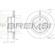 CD8198V.JPG Coppia Dischi Freno Posteriore 92227103 Bmw 1 Coupé 1 Cabriolet Ventilato