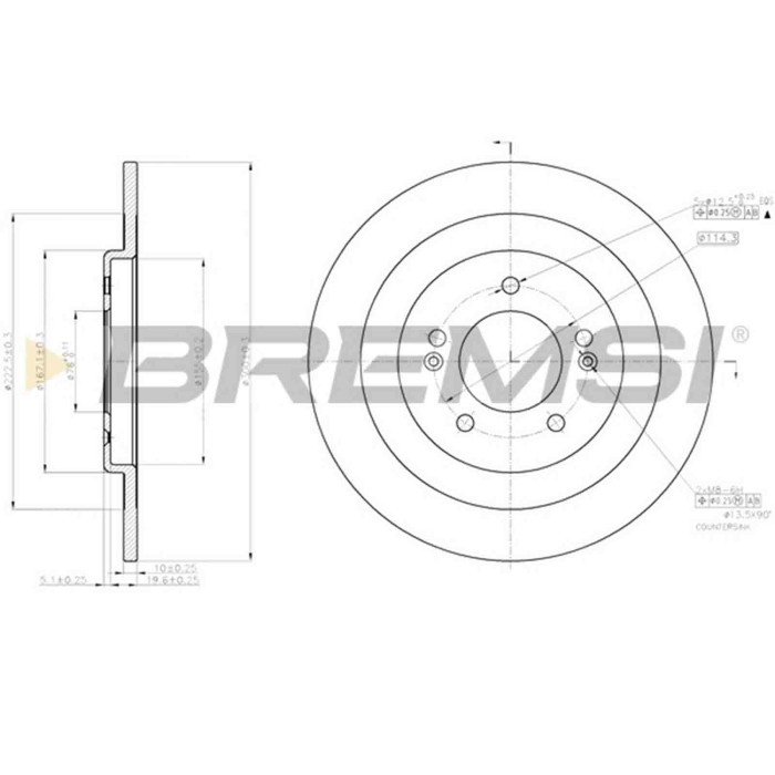 CD8201S.JPG Coppia Dischi Freno Posteriore 92239203 Hyundai I40 I40 Cw Pieno