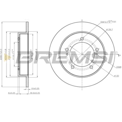 CD8411S.JPG Coppia Dischi Freno Anteriore 92237300 Suzuki Jimny Fuoristrada Chiuso Jimny Fuoristrada Aperto Pieno