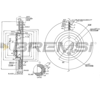 CD8431V.JPG Coppia Dischi Freno Anteriore 92300505 Jaguar F-pace Xe Xf Xf Sportbrake Land Rover Range Rover Velar Nero