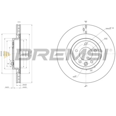 CD8434V.JPG Coppia Dischi Freno Posteriore 92278403 Land Rover Discovery V Range Rover Iv Range Rover Sport Discovery V Van Nero