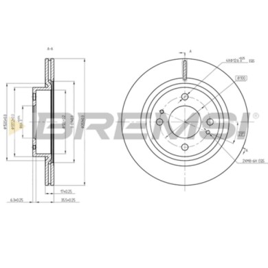 CD8467V.JPG Coppia Dischi Freno Anteriore 92278003 Mitsubishi Mirage/space Star 2 Volumi/coda Spiovente Mirage Tre Volumi Nero