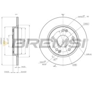 CD8524S.JPG Coppia Dischi Freno Posteriore 92224103 Honda Cr-z Pieno