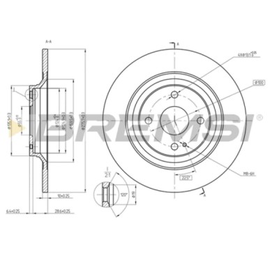 CD8593S.JPG Coppia Dischi Freno Posteriore 92188303 Mazda Mx-5 Ii Nero