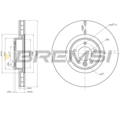 CD8601V.JPG Coppia Dischi Freno Anteriore 92235603 Land Rover Range Rover Iv Range Rover Sport Ventilato