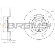 CD8654S.JPG Coppia Dischi Freno Posteriore 92267303 Citroen C4 Grand Picasso Ii (da De)