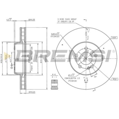 CD8713V_1.jpg Coppia Dischi Freno Anteriore 92331205 Mercedes-benz Classe E Coupé (c238) Ventilato