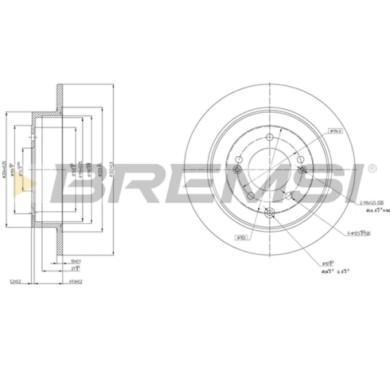 CD8772S.JPG Coppia Dischi Freno Posteriore 92293303 Hyundai Nexo Tucson Kia Sportage Nero