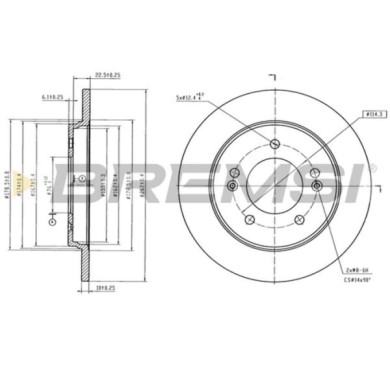 CD8848V_1.jpg Coppia Dischi Freno Anteriore 285.3539.20 Chevrolet Generico Pieno