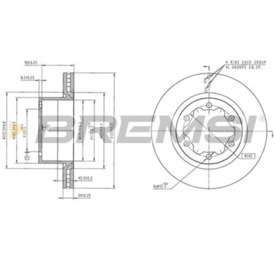 CD9104V_1.jpg Coppia Dischi Freno Anteriore 92305905 Man Tge Furgonato Autoventilato