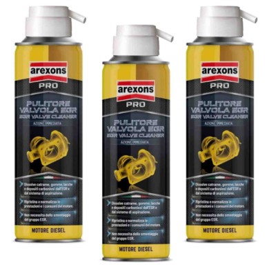 4114_1.jpg Arexons Pulitore Valvola Egr 4114 3 Pezzi X 200ml Pulitore Sistema Di Aspirazione