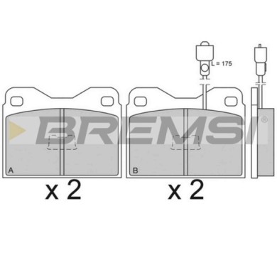 NEUTRO.jpg Kit Dischi E Pastiglie Freno 15mm Anteriori Talbot Samba 1981-1985 0.9 S.f. Ate Ventilato