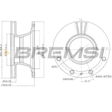 CD5106V.JPG Kit Dischi E Pastiglie Freno 17.3mm Anteriori Volkswagen Passat 1979-1988 1.6 S.f. Kels.hayes Ventilato