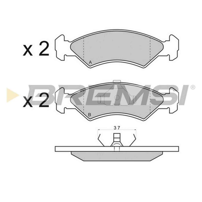 NEUTRO.jpg Kit Dischi E Pastiglie Freno 18mm Anteriori Ford Escort Iv Turnier 1986-1990 1.6i S.f. Ate Ventilato