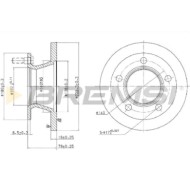 CD5221S.JPG Kit Dischi E Pastiglie Freno 14mm Anteriori Mercedes-benz 100 Autobus 1990-1996 D S.f. Bendix Pieno