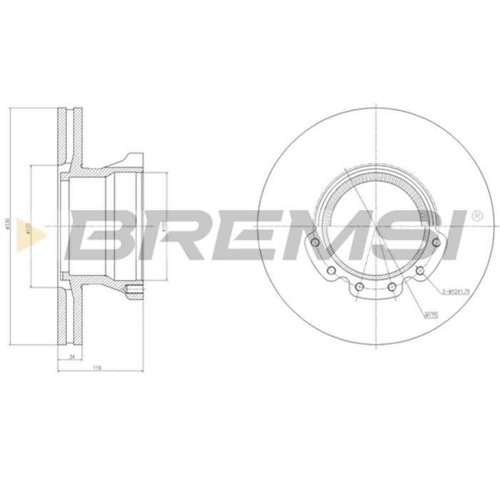 CD5226V.JPG Kit Dischi E Pastiglie Freno 15mm Posteriori Opel Senator B 1988-1993 3.0i Cat S.f. Delco Ventilato