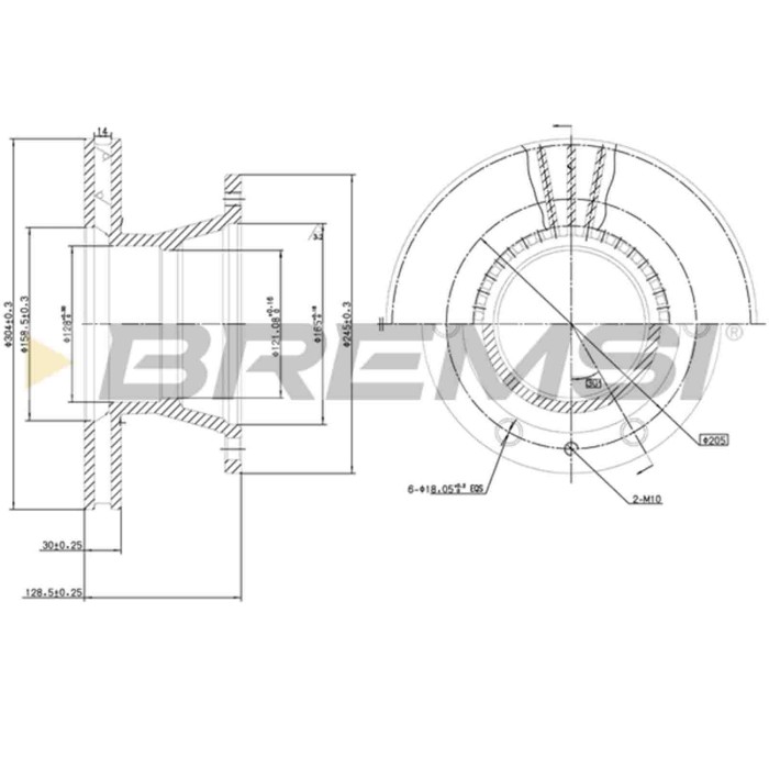 CD5233V.JPG Kit Dischi E Pastiglie Freno 17mm Posteriori Bmw 6 1977-1989 635 Csi S.f. Ate Ventilato