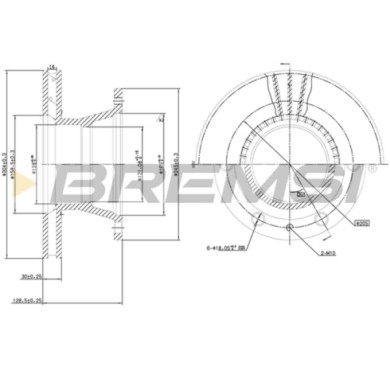 CD5233V.JPG Kit Dischi E Pastiglie Freno 16.2mm Posteriori Audi Q7 2011-2015 3.0 Tdi Quattro S.f. Brembo Ventilato