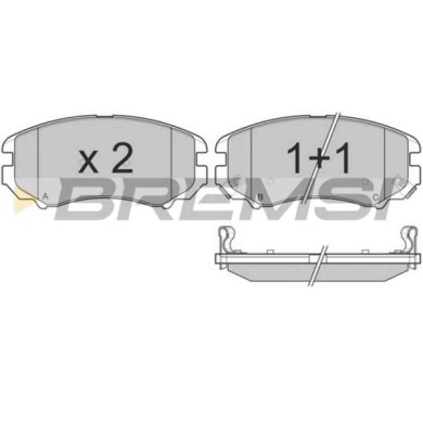NEUTRO.jpg Kit Dischi E Pastiglie Freno 17.5mm Anteriori Kia Magentis 2005-2008 2.0 Crdi S.f. Mando Pieno