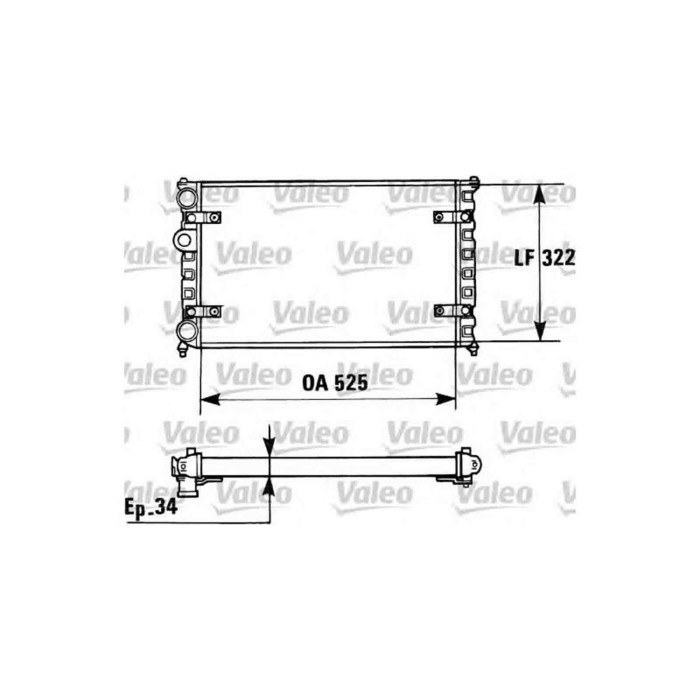 143513-large_default.jpg Valeo Radiatore Motore Seat Cordoba 1.4 Volkswagen Polo 1.4 96-99