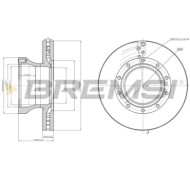 CD5258V.JPG Kit Dischi E Pastiglie Freno 17.8mm Posteriori Alfa Romeo Giulietta 2010-2018 2.0 Jtdm S.f. Trw Ventilato