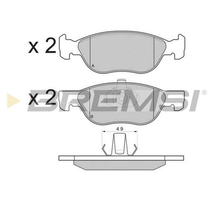 NEUTRO.jpg Kit Dischi E Pastiglie Freno 17.5mm Anteriori Fiat Bravo I 1998-2000 1.2 16v 80 S.f. Ate Ventilato
