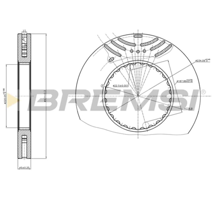 CD5259V.JPG Kit Dischi E Pastiglie Freno 17.8mm Anteriori Bmw 3 Touring 2007-2012 318i S.f. Ate Ventilato