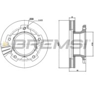 CD5380V_1.jpg Kit Dischi E Pastiglie Freno 17mm Posteriori Audi A8 1995-1996 2.8 S.f. Lucas Girling Ventilato