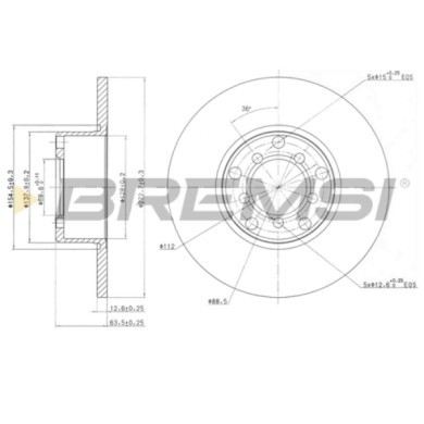 CD6007S.JPG Kit Dischi E Pastiglie Freno 15mm Anteriori Mercedes-benz /8 1968-1977 220 D S.f. Ate Pieno