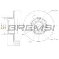 CD6007S.JPG Kit Dischi E Pastiglie Freno 15mm Anteriori Mercedes-benz /8 1968-1977 220 D S.f. Ate Pieno