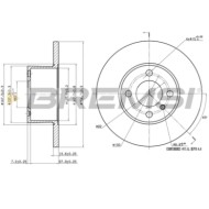 CD6075S.JPG Kit Dischi E Pastiglie Freno 16.5mm Anteriori Bmw 3 1981-1984 315 S.f. Ate Pieno