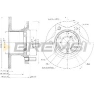 CD6089S.JPG Kit Dischi E Pastiglie Freno 18.3mm Anteriori Iveco Daily Ii Furgonato 1997-1999 30-10c S.f. Brembo Pieno